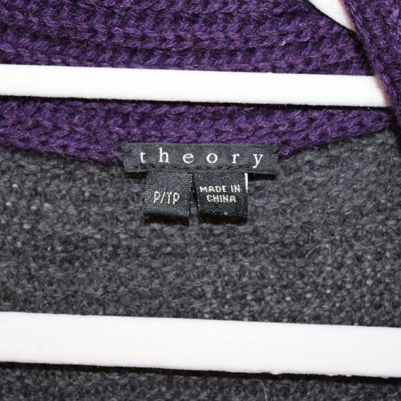 THEORY Floriane Land Multi Color Striped Long Cardigan | P Small - Picture 5 of 15